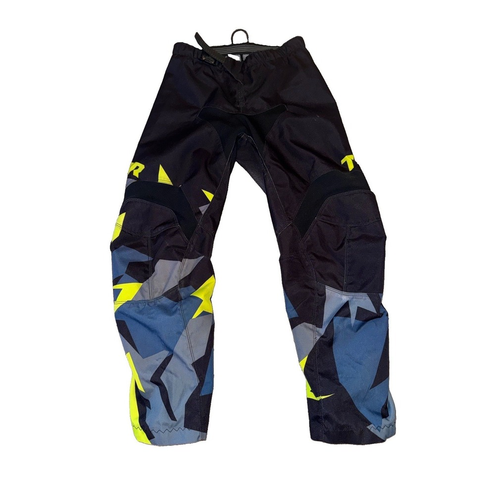 Thor Sector Motocross Pants Black and Neon Yellow Size 25 X 23.5